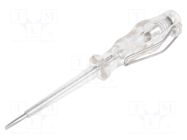 Screwdriver: voltage tester; insulated; slot; 3x0.5mm; 250VAC WERA