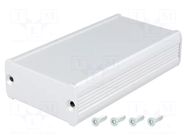 Enclosure: with panel; TUF; X: 55mm; Y: 100mm; Z: 25mm; aluminium FISCHER ELEKTRONIK