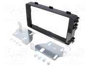 Radio frame; Mitsubishi; 2 DIN; black gloss PER.PIC.