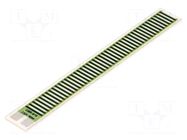 Resistor: thick film; heating; glued; 661.2Ω; 80W; 76.2x9.53x1mm TELPOD