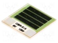 Resistor: thick film; heating; glued; 8.1Ω; 10W; 12.7x12.7x1mm TELPOD
