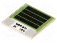 Resistor: thick film; heating; glued; 900mΩ; 10W; 12.7x12.7x1mm TELPOD