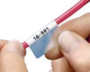 CABLE ID MARKERS, SELF LAM, 1IN X 2.25IN, WHITE, PK1000