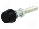 Clamping bolt; Thread: M6; Base dia: 13mm; Kind of tip: flat ELESA+GANTER