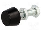 Clamping bolt; Thread: M6; Base dia: 13mm; Kind of tip: flat ELESA+GANTER