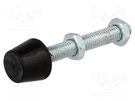 Clamping bolt; Thread: M5; Base dia: 10mm; Kind of tip: flat ELESA+GANTER