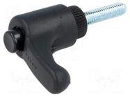 Lever; adjustable; Thread len: 20mm; Lever length: 30mm; -30÷130°C ELESA+GANTER