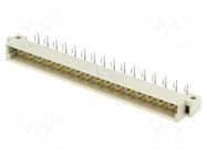 Connector: DIN 41612; socket; male; PIN: 32; angled 90°; 2A; THT HARTING