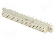 Connector: DIN 41612; socket; female; PIN: 32; straight; 2A; THT HARTING