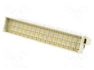 Connector: DIN 41612; socket; male; PIN: 48; angled 90°; THT; a+c+e HARTING
