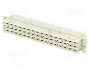 Connector: DIN 41612; plug; type F; female; PIN: 32; d+z; THT; 6A HARTING