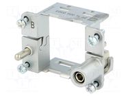 Frame for modules; male; size 6B; Han-Modular®; Modules: 2 HARTING