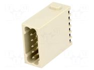 Connector: HDC; module; male; 10A; 250V; Han-Modular®; PIN: 12 HARTING