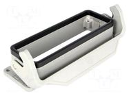 Enclosure for connectors: HDC; size 24B; Han® B; IP65; with latch HARTING