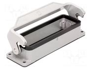Enclosure for connectors: HDC; size 24B; Han® HMC; IP65; 104x27mm HARTING