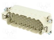 Connector: HDC; contact insert; male; Han® EEE; PIN: 64; 64+PE; 16A HARTING
