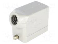 Enclosure for connectors: HDC; size 10B; for cable; Han; IP65 HARTING