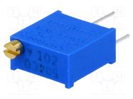 Potentiometer: mounting; multiturn; 1kΩ; 500mW; THT; ±10%; linear BOURNS