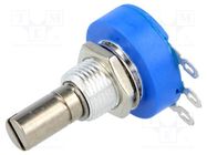 Potentiometer: shaft; single turn; 100kΩ; 2W; ±10%; 6.35mm; linear BOURNS