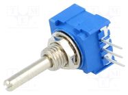 Potentiometer: shaft; THT; 1W; 1kΩ; ±10%; 290°; for PCB; linear; IP64 BOURNS