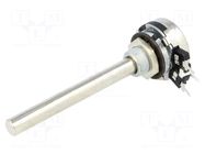 Potentiometer: shaft; single turn; 5kΩ; 200mW; THT; 6mm; metal; mono PIHER