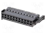 Connector: wire-wire; JPT; female; plug; for cable; PIN: 22; black TE Connectivity