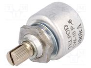 Potentiometer: shaft; single turn; 100kΩ; 1W; ±20%; 6mm; linear; THT TELPOD