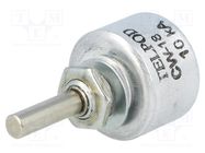 Potentiometer: shaft; single turn; 10kΩ; 1W; ±20%; 4mm; linear; THT TELPOD