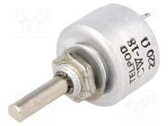 Potentiometer: shaft; single turn; 220Ω; 1W; ±20%; 4mm; linear; THT TELPOD