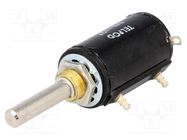 Potentiometer: shaft; multiturn; 2.2kΩ; 0.75W; ±5%; 6mm; wirewound TELPOD