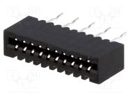 Connector: FFC/FPC; straight; PIN: 10; Non-ZIF; THT; tinned; 20mΩ CONNFLY