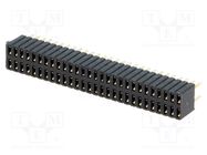 Connector: pin strips; socket; female; PIN: 56; straight; 1.27mm CONNFLY