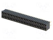 Connector: pin strips; socket; female; PIN: 56; straight; THT; 2x28 CONNFLY