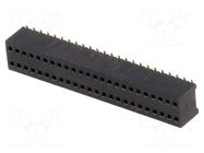 Connector: pin strips; socket; female; PIN: 48; straight; SMT; 2x24 CONNFLY