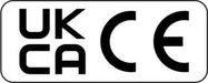 LABEL, UKCA/CE, PP, BLK ON WHT, 50X20MM