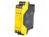 Module: safety relay; 24VAC; 24VDC; IN: 4; for DIN rail mounting EATON ELECTRIC