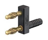 PLUG, 4MM, LINK, GOLD, 14MM PITCH, PK2