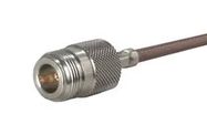 RF COAX CONN, N, STRAIGHT JACK, 50 OHM