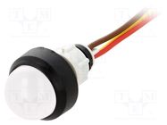 Indicator: LED; prominent; yellow/red; 24VDC; 24VAC; Ø13mm; IP40 POLAM-ELTA