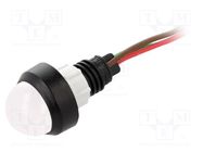 Indicator: LED; prominent; red/green; 24VDC; 24VAC; Ø13mm; IP40 POLAM-ELTA