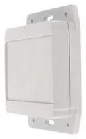 ENCLOSURE, FLANGED LID, ABS, LIGHT GREY