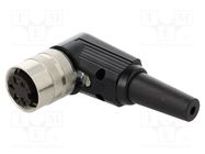 Connector: M16; plug; female; soldering; for cable; PIN: 5; 5A; 250V LUMBERG