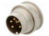 Connector: M16; socket; male; soldering; PIN: 5; 5A; 250V; IP40 LUMBERG