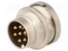 Connector: M16; socket; male; soldering; PIN: 7; 5A; 250V; IP68 LUMBERG