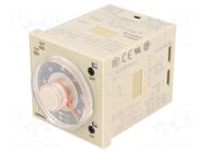 Timer; 0,05s÷30h; DPDT; 250VAC/5A; Usup: 100÷240VAC; H3CR-F; octal OMRON