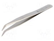 Tweezers; 120mm; Blades: curved; SMD IDEAL-TEK