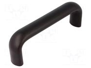 Holder; technopolymer PP; black; H: 56mm; L: 166mm; W: 27mm; blind ELESA+GANTER