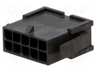 Connector: wire-board; plug; male; MF30; 3mm; PIN: 10; w/o contacts AMPHENOL COMMUNICATIONS SOLUTIONS