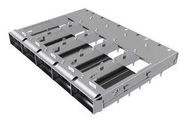 CONN CAGE, QSFP-DD, 1X5 GANGED, PRESSFIT