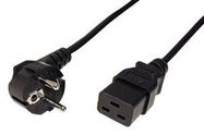 POWER CORD, CEE 7/7 PLUG-IEC C19, 2M